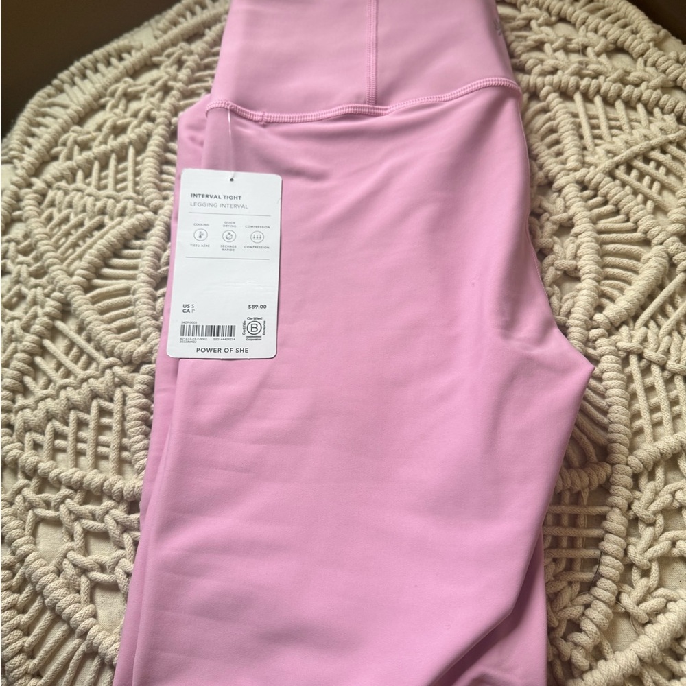 Athleta Pink Interval Leggings